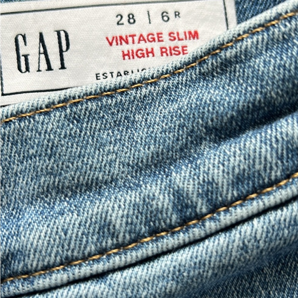 GAP Vintage Slim High Rise Denim Jeans